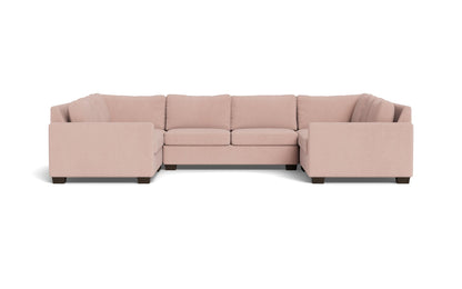 Track 141" Corner Sofa U Sectional - Amigo II Blush