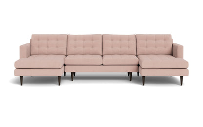 Wallace 126" Double Chaise U Sectional - Amigo II Blush