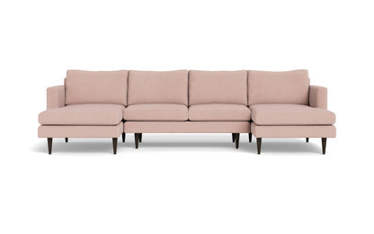 Wallace Untufted Double Chaise U Sectional