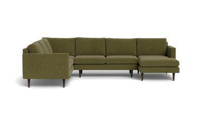 Wallace 131" Untufted Corner Sectionals w. Right Chaise - Amigo II Garden