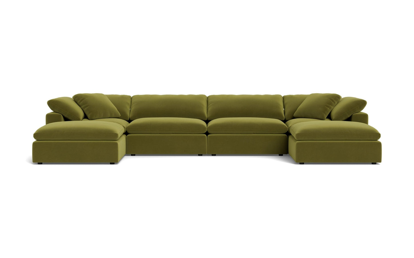 Fluffy 4 Piece Sectional W/Double Otto