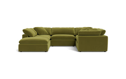 Fluffy 6 Piece Sectional W/Ottoman