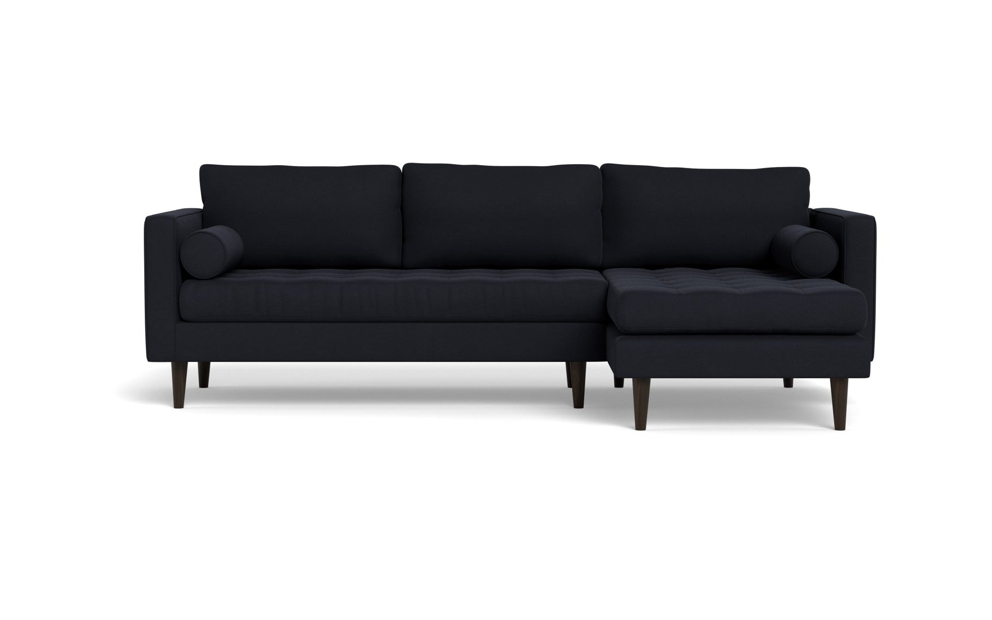 Ladybird Right Chaise Sectional - Bella Black