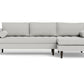 Ladybird Right Chaise Sectional - Bella Grey