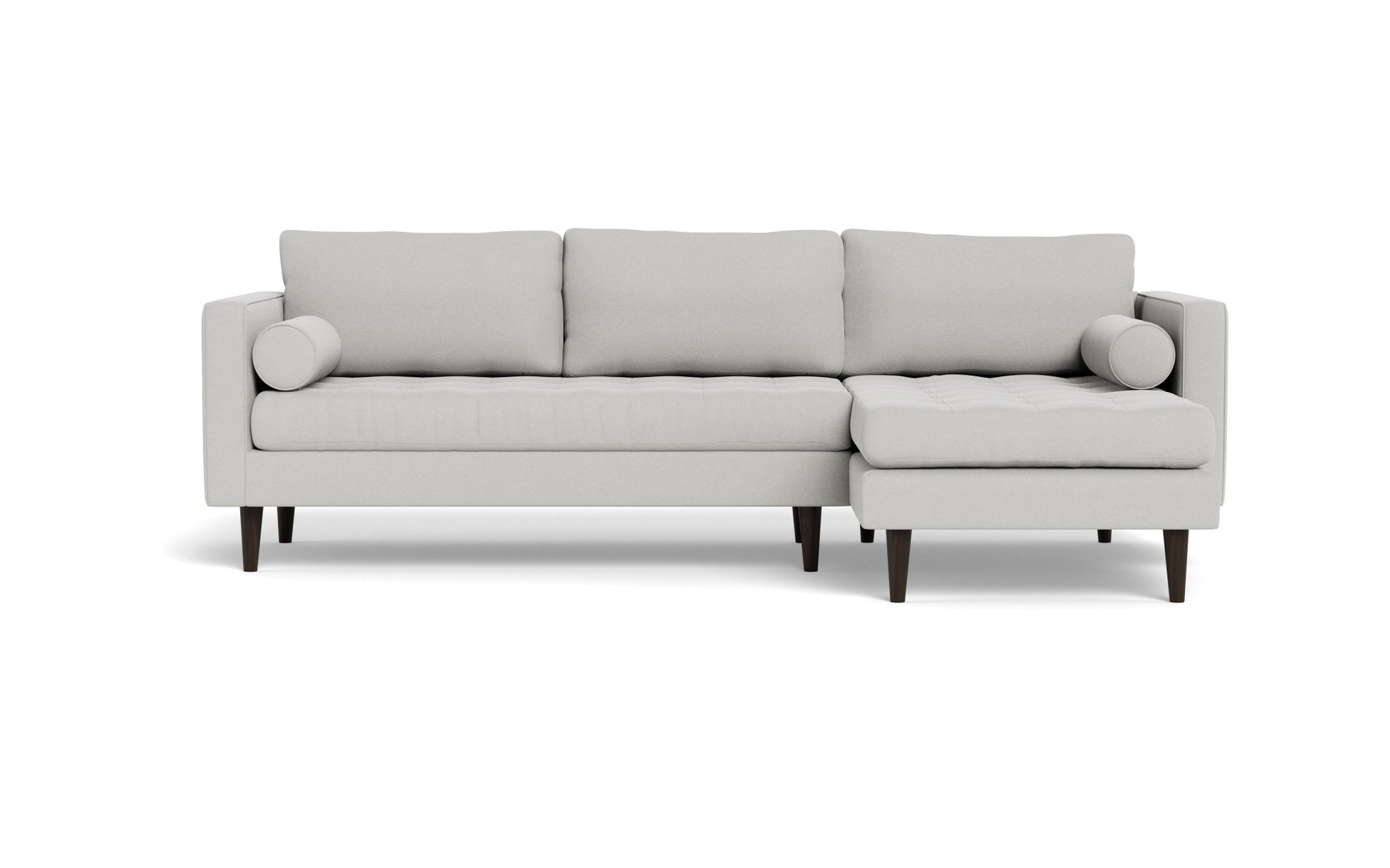 Ladybird Right Chaise Sectional - Bella Grey