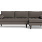 Ladybird Right Chaise Sectional - Bella Otter