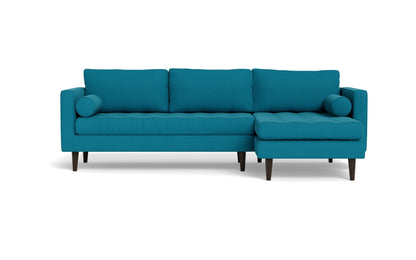 Ladybird Right Chaise Sectional - Bella Peacock