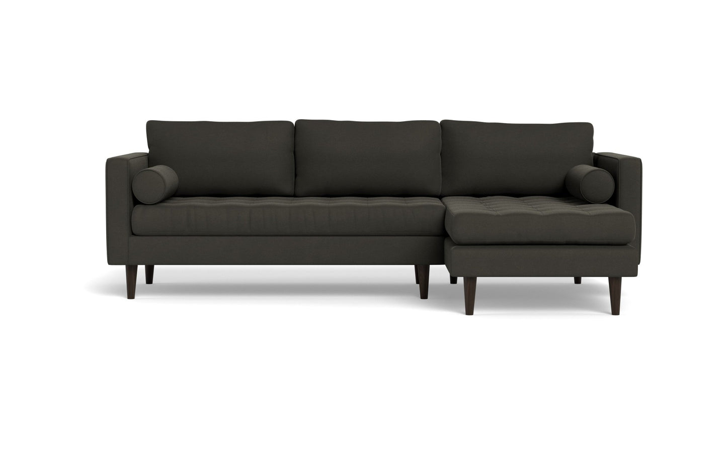 Ladybird Right Chaise Sectional - Bella Smoke
