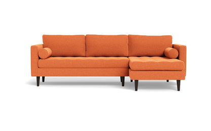 Ladybird Right Chaise Sectional - Bennett Orangeade