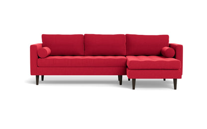 Ladybird Right Chaise Sectional - Bennett Red