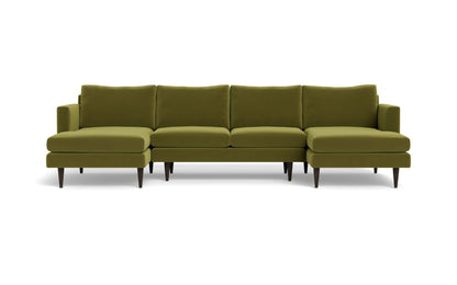 Wallace Untufted Double Chaise U Sectional