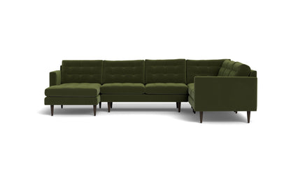 Wallace 131" Corner Sectionals w. Left Chaise - Dream Olive