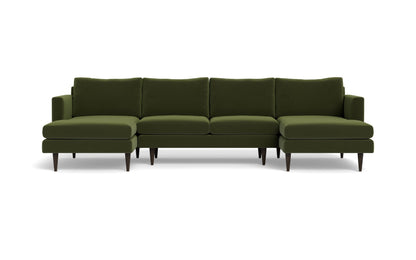 Wallace Untufted Double Chaise U Sectional