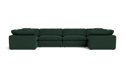 Fluffy 4 Corner U Sectional