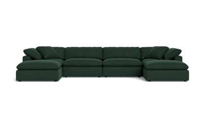 Fluffy 4 Piece Sectional W/Double Otto