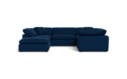 Fluffy 6 Piece Sectional W/Ottoman