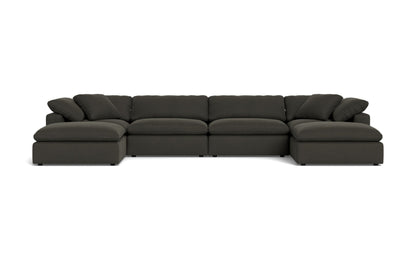 Fluffy 4 Piece Sectional W/Double Otto