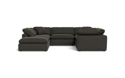 Fluffy 6 Piece Sectional W/Ottoman