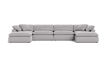 Fluffy 4 Piece Sectional W/Double Otto