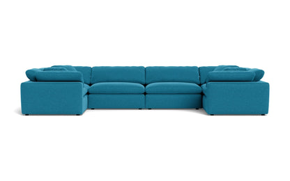 Fluffy 4 Corner U Sectional