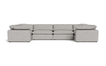 Fluffy 4 Corner U Sectional