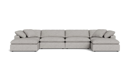 Fluffy 4 Piece Sectional W/Double Otto