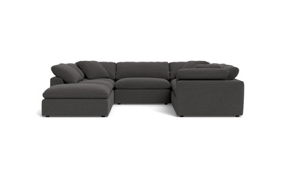 Fluffy 6 Piece Sectional W/Ottoman