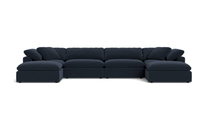 Fluffy 4 Piece Sectional W/Double Otto