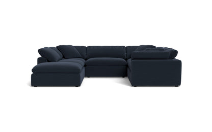 Fluffy 6 Piece Sectional W/Ottoman