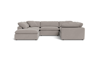 Fluffy 6 Piece Sectional W/Ottoman