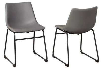 Cece Gray Dining Upholstered Side Chairs (Set of 2) -