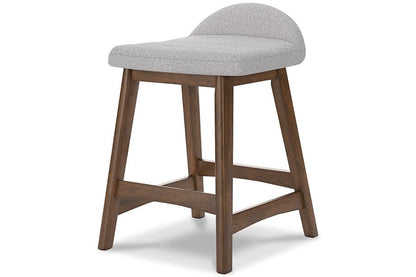 Lynn Gray Upholstered Counter Stools (Set of 2)