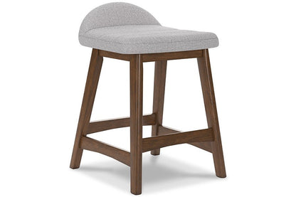 Lynn Gray Upholstered Counter Stools (Set of 2)