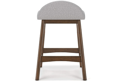 Lynn Gray Upholstered Counter Stools (Set of 2) -