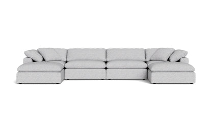 Fluffy 4 Piece Sectional W/Double Otto