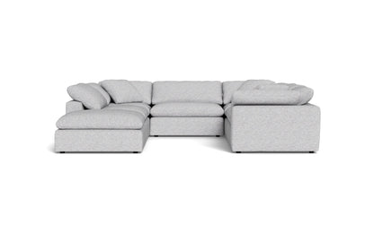 Fluffy 6 Piece Sectional W/Ottoman