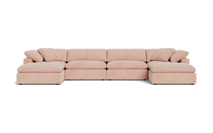 Fluffy 4 Piece Sectional W/Double Otto