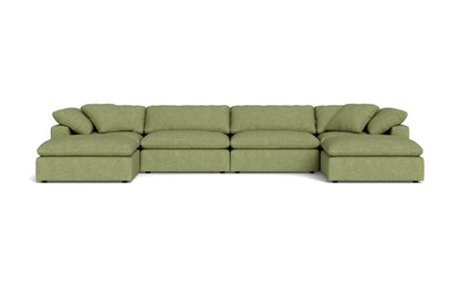 Fluffy 4 Piece Sectional W/Double Otto