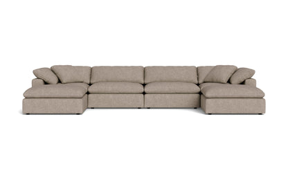 Fluffy 4 Piece Sectional W/Double Otto