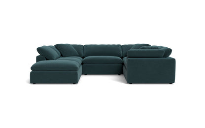 Fluffy 6 Piece Sectional W/Ottoman