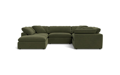 Fluffy 6 Piece Sectional W/Ottoman