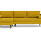 Ladybird Left Chaise Sectional - Bella Gold