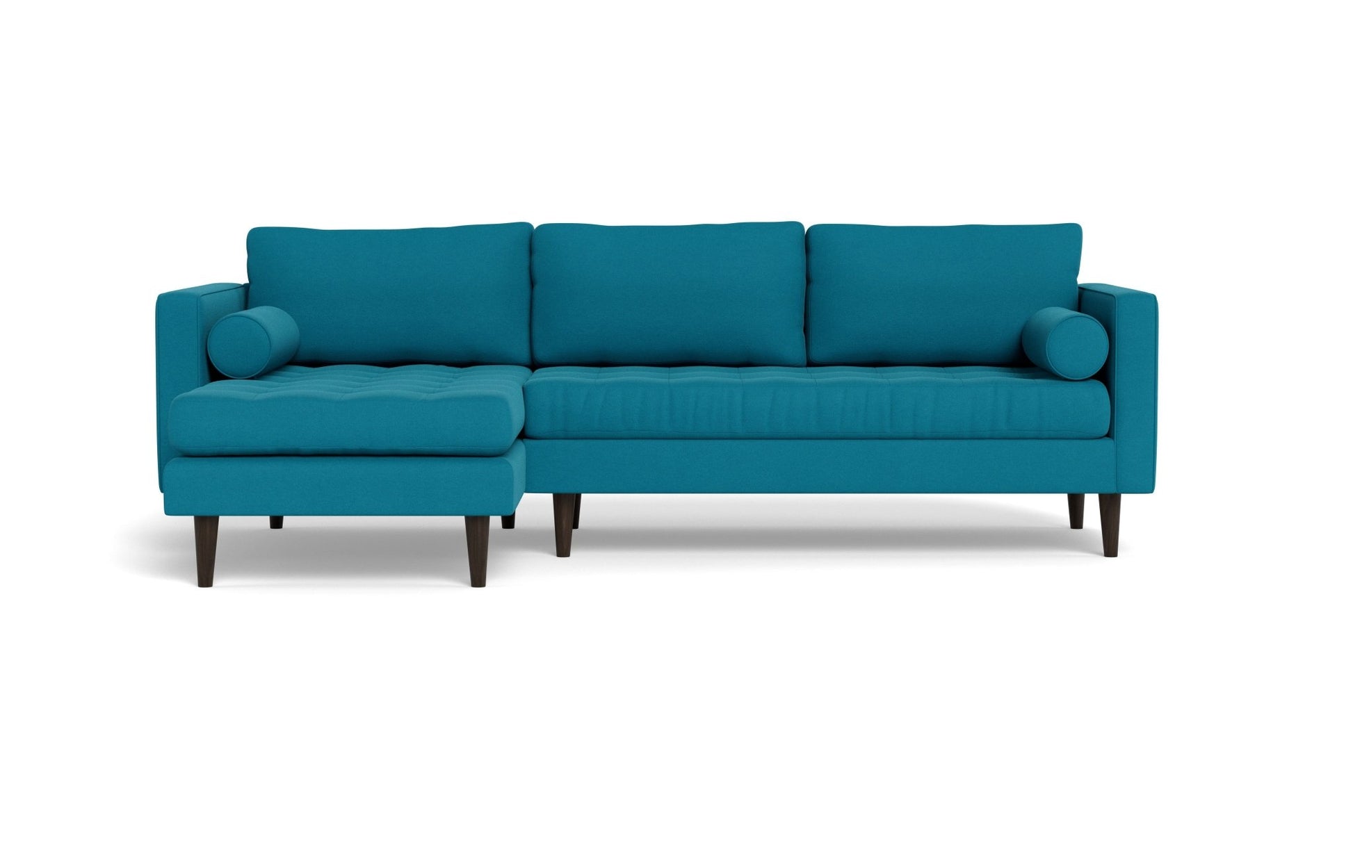Ladybird Left Chaise Sectional - Bella Peacock