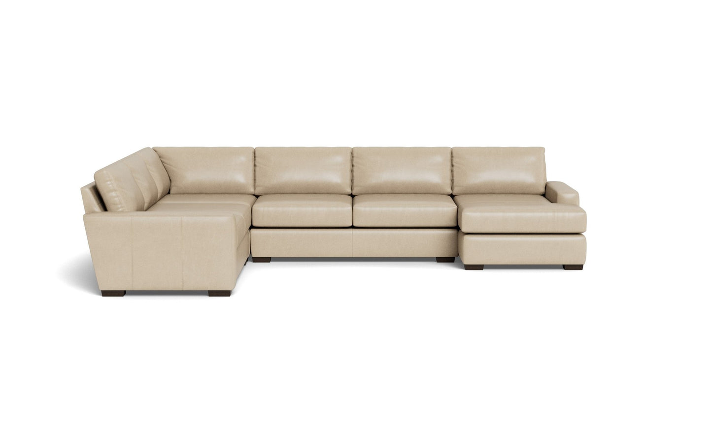 Mas Mesa Leather Corner Sectionals w. Right Chaise