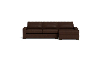 Mas Mesa Deep Leather Right Chaise Sectional