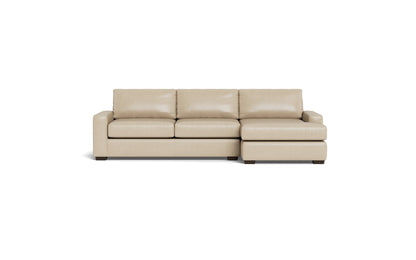 Mas Mesa Deep Leather Right Chaise Sectional