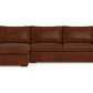 Mesa Leather Left Chaise Sectional