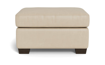 Track Leather Ottoman