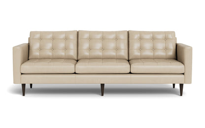 Wallace 98" Leather Estate Sofa - HUDSON IVORY