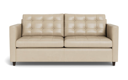 Wallace 74" Leather Queen Sleeper Sofa - HUDSON IVORY